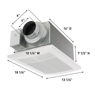 WhisperCozy Heater/Fan Combo Dimensions