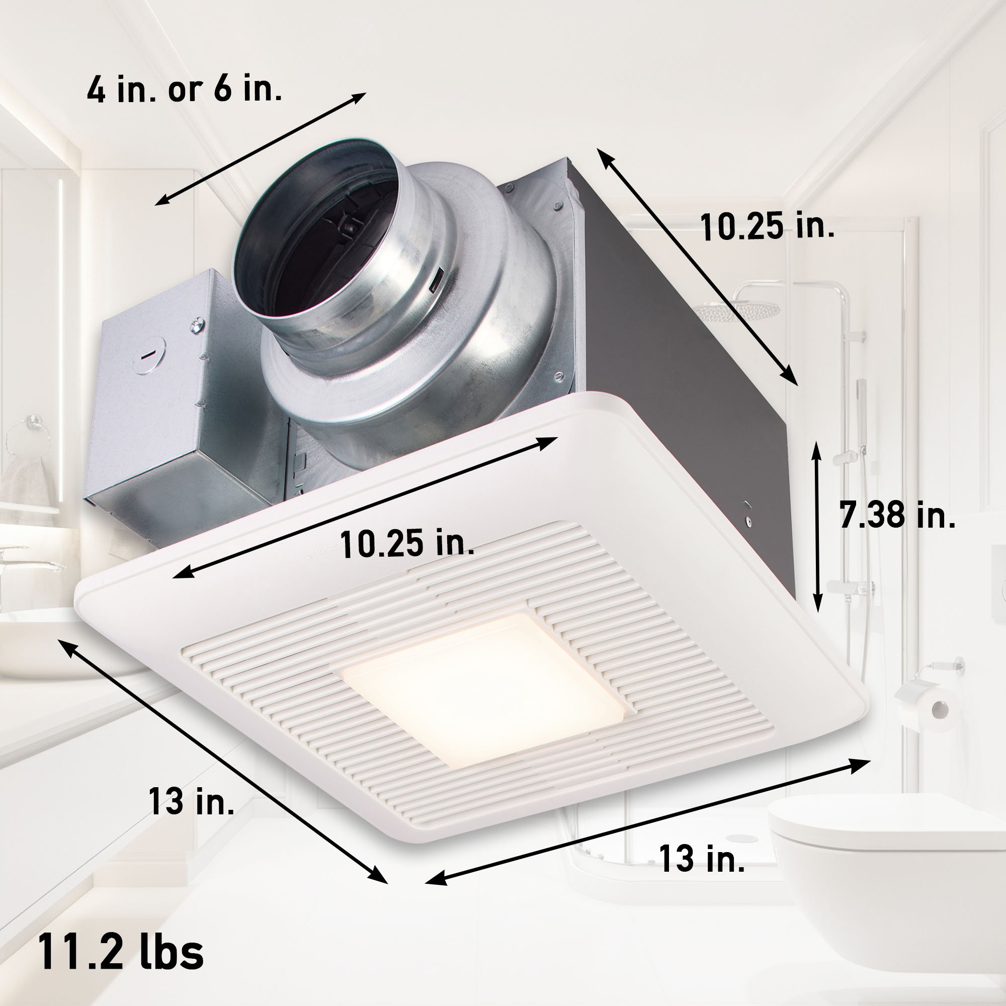 Panasonic_WhisperCeiling_FV-0511VQL1_Dimensions