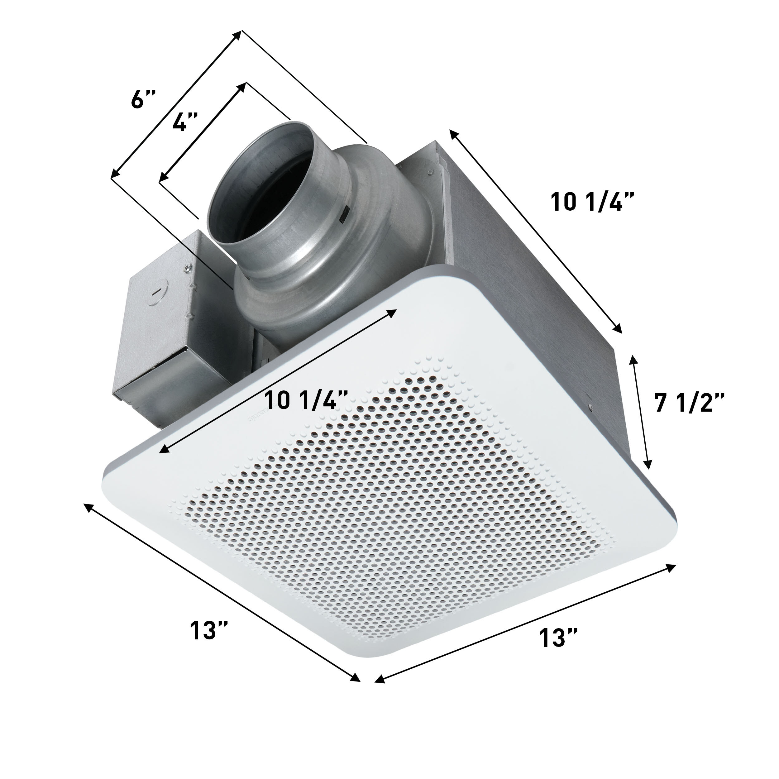 Panasonic online Whisper Fit EZ Quiet 80 or 110 CFM Ceiling Low Profile Dual Speed