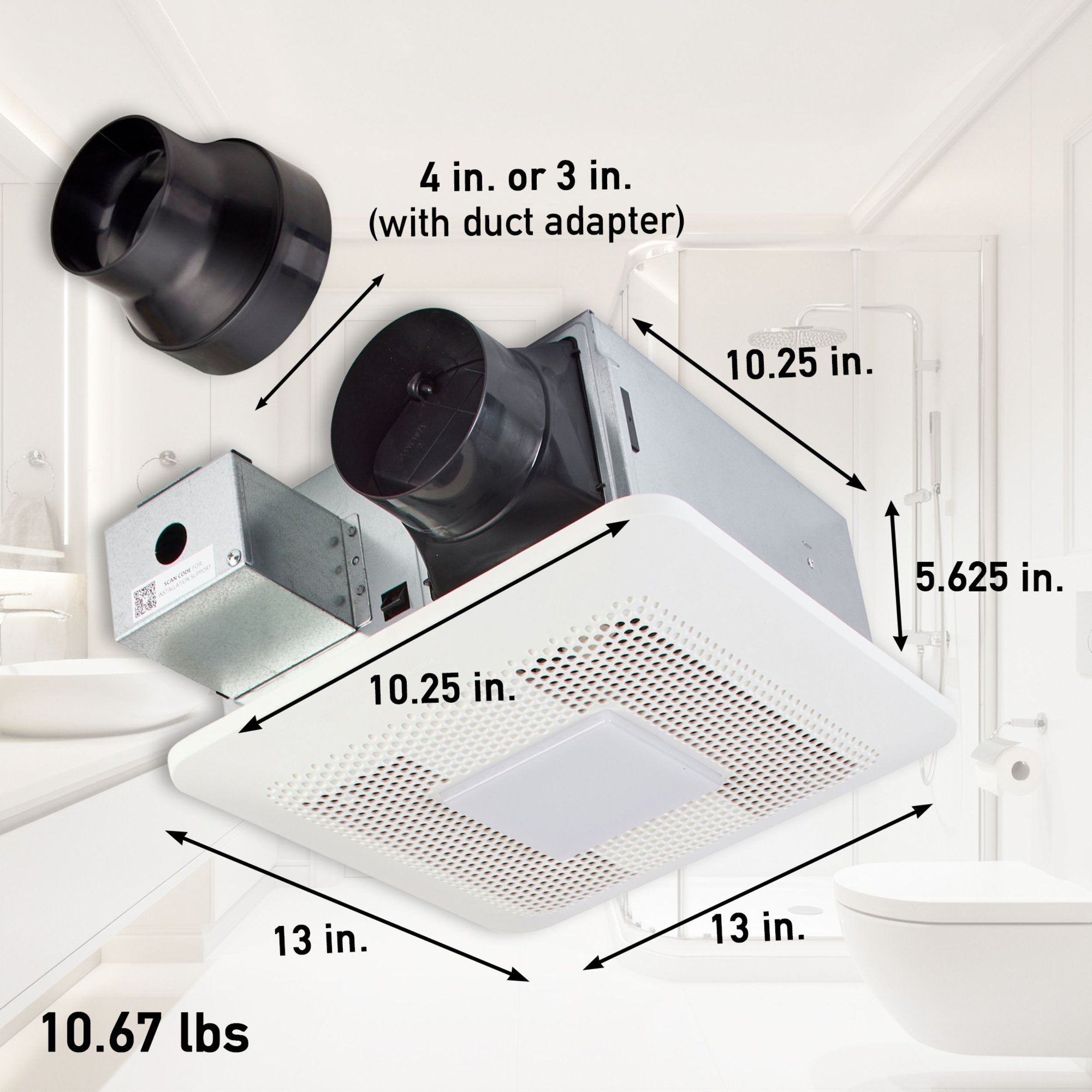 Whisper Symphony - RG-Y811SLA - Dimensions